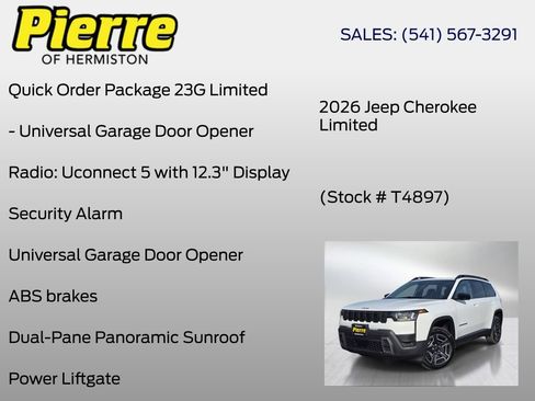 New 2026 Jeep Cherokee Limited AWD/4WD image 18