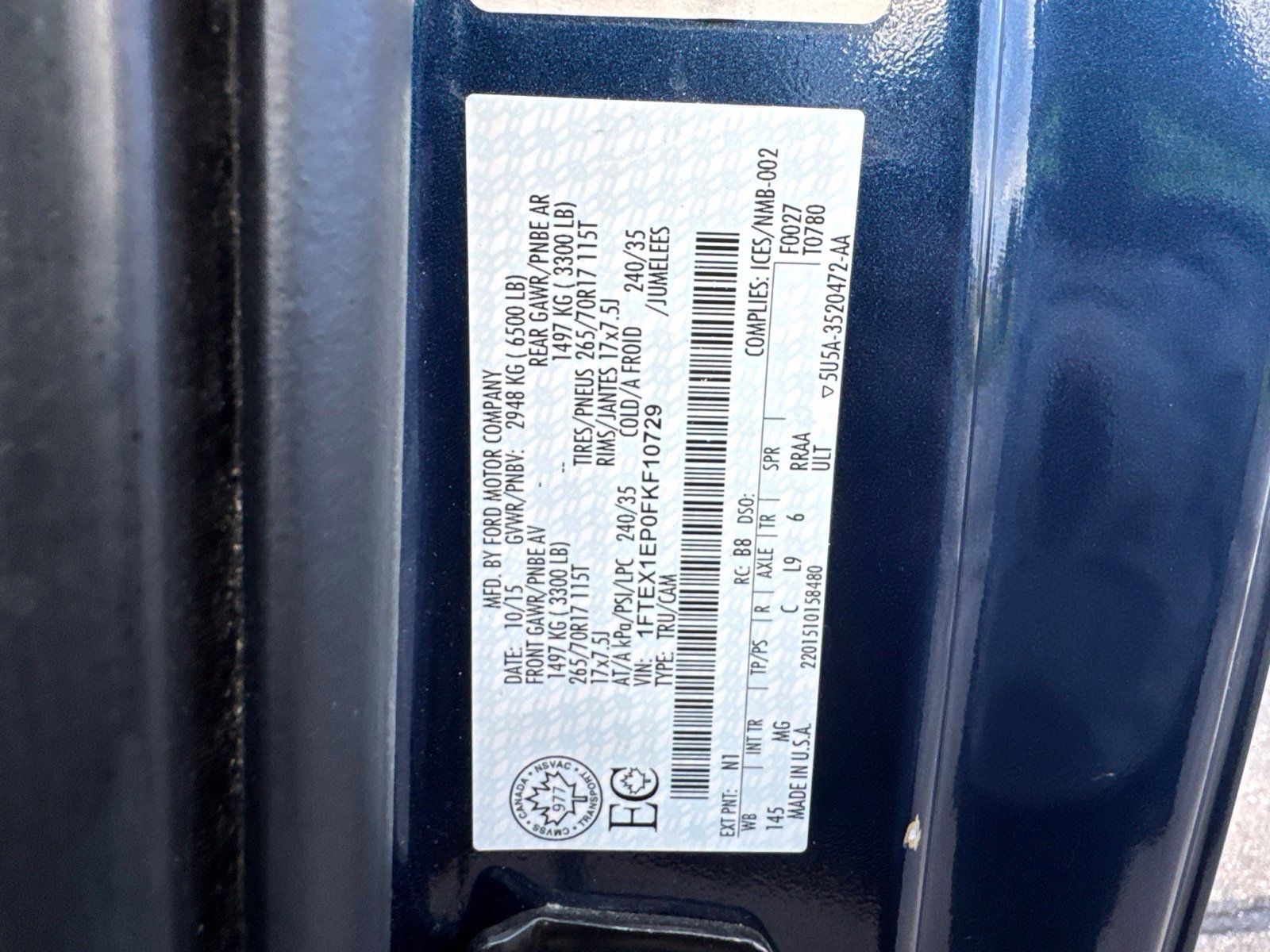 Used 2015 Ford F150 XLT AWD/4WD image 19