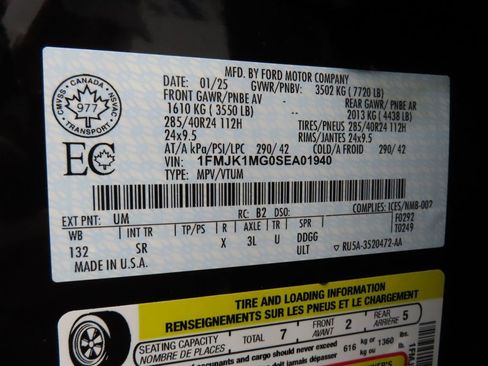 Used 2025 Ford Expedition Max Platinum w/ Platinum Ultimate Package image 83