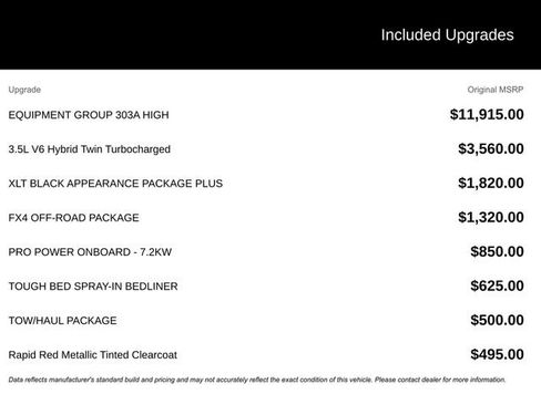 New 2025 Ford F150 XLT w/ Equipment Group 303A High image 16