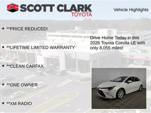 Used 2026 Toyota Corolla LE FWD image 12