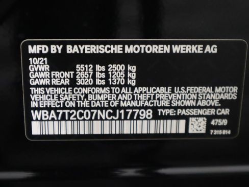 Certified 2022 BMW 740i w/ M Sport Package image 36