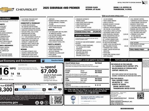 New 2025 Chevrolet Suburban Premier image 4