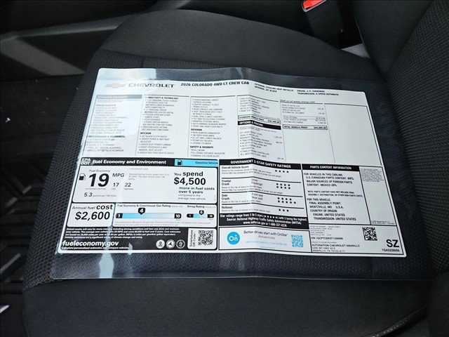 New 2026 Chevrolet Colorado LT w/ Advanced Trailering Package AWD/4WD image 18