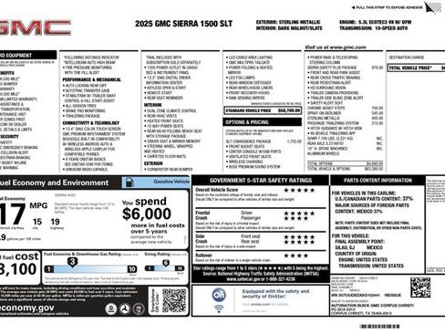 Used 2025 GMC Sierra 1500 SLT w/ SLT Convenience Package image 29