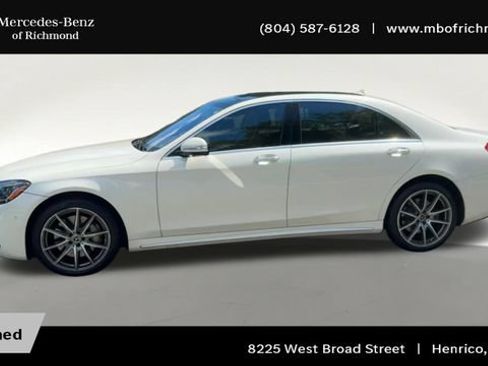 Certified 2020 Mercedes-Benz S 560 Sedan w/ AMG Line Exterior image 7