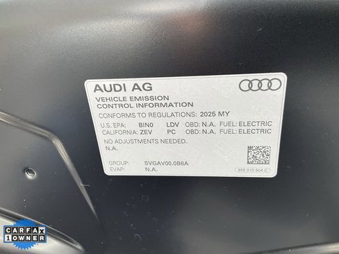 Used 2025 Audi Q6 e-tron Premium w/ Convenience Package image 13