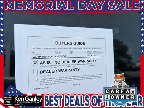 Certified 2025 Jeep Wrangler Unlimited Rubicon w/ Convenience Group AWD/4WD image 26