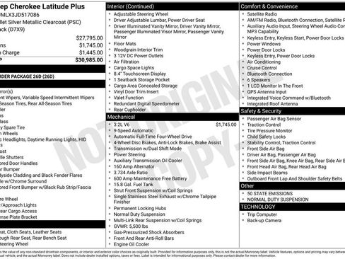 Used 2018 Jeep Cherokee Latitude Plus image 7