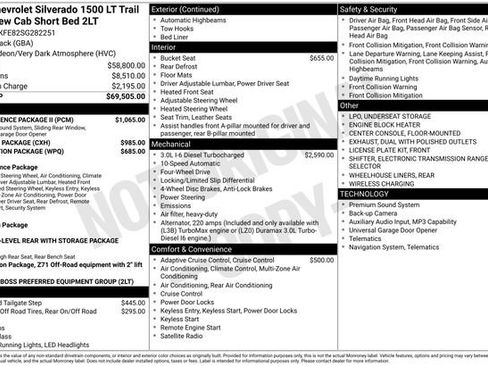 Used 2025 Chevrolet Silverado 1500 LT Trail Boss w/ Convenience Package II AWD/4WD image 39