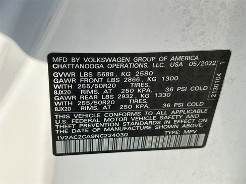 Used 2022 Volkswagen Atlas Cross Sport SEL R-Line image 33