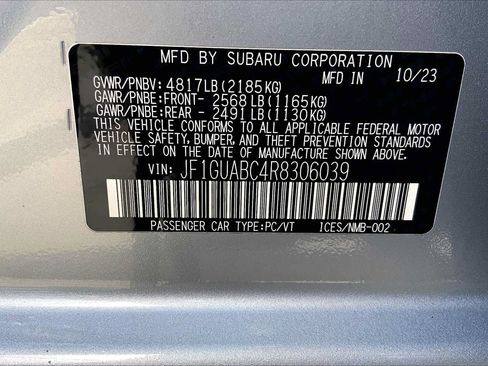 Used 2024 Subaru Impreza 2.0i AWD/4WD image 33