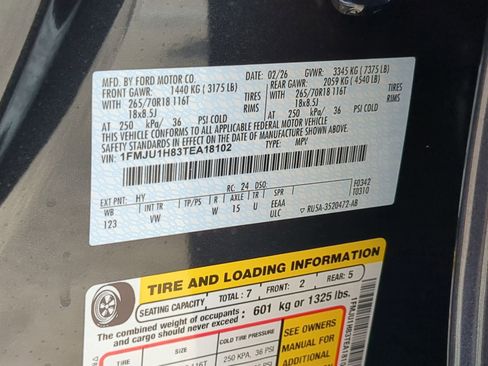 New 2026 Ford Expedition Active RWD image 70