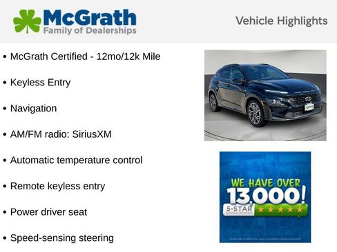 Used 2023 Hyundai Kona N Line w/ Cargo Package AWD/4WD image 6