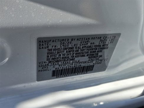 New 2025 Nissan Versa S w/ Trunk Package image 15