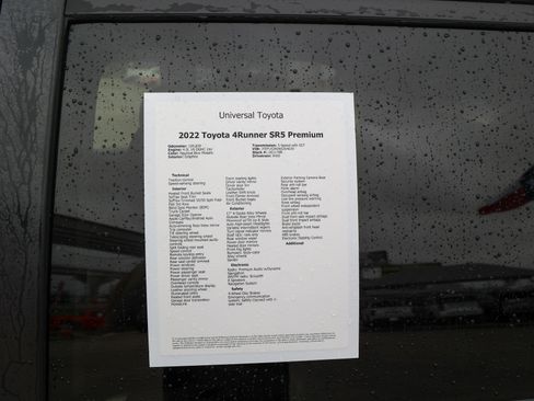 Used 2022 Toyota 4Runner SR5 Premium w/ Moonroof Package image 52