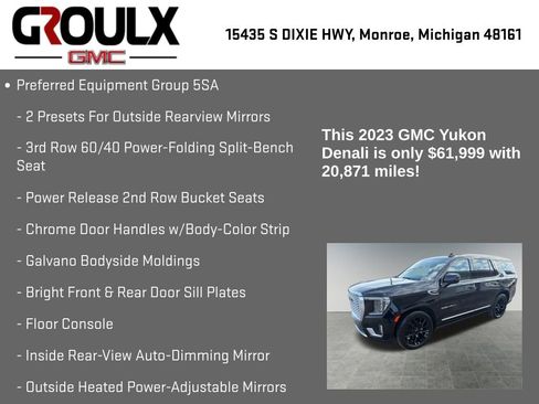 Used 2023 GMC Yukon Denali w/ Advanced Technology Package image 8