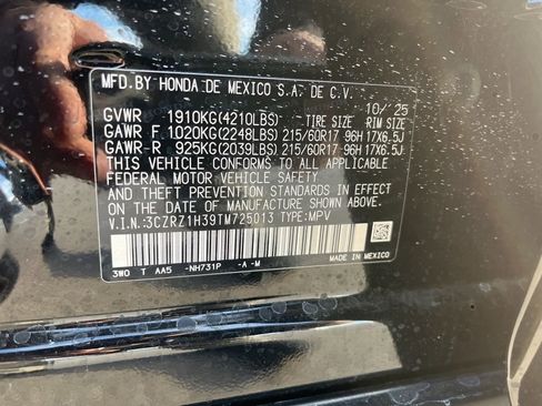 Certified 2026 Honda HR-V LX image 10