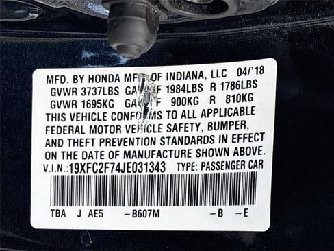 Used 2018 Honda Civic EX image 35