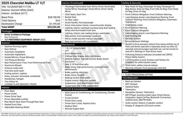 Used 2025 Chevrolet Malibu LT FWD image 26