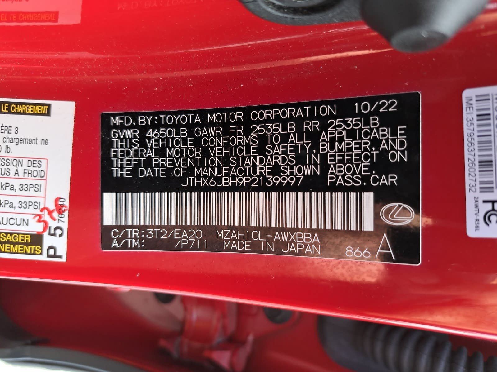 Used 2023 Lexus UX 250h FWD w/ Accessory Package (Z2) image 38
