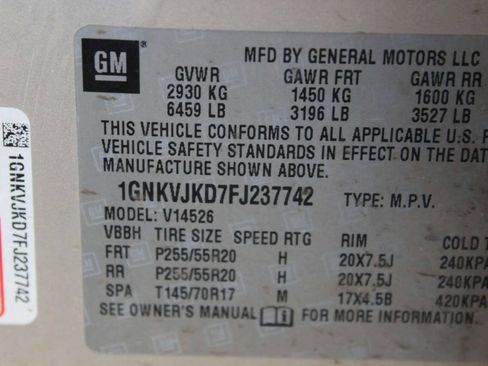 Used 2015 Chevrolet Traverse LTZ image 9