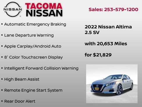 Used 2022 Nissan Altima 2.5 SV image 6