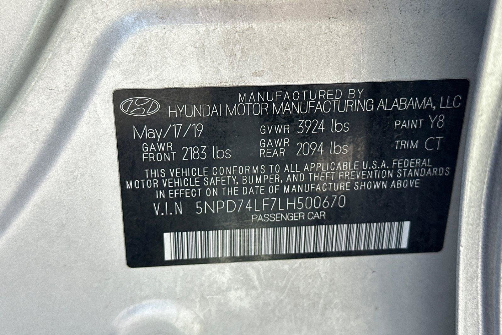 Used 2020 Hyundai Elantra SE w/ Cargo Package (C1) FWD image 25