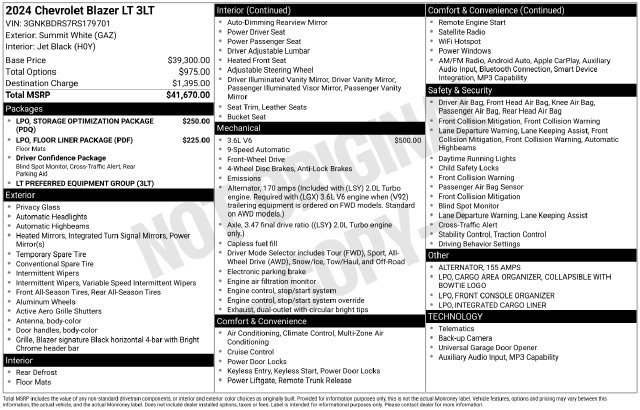 Certified 2024 Chevrolet Blazer LT FWD image 33