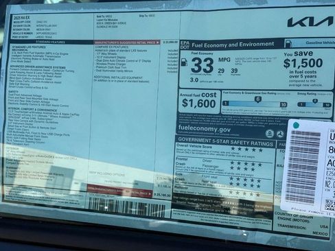 New 2025 Kia K4 EX image 21