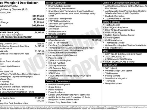 Certified 2023 Jeep Wrangler Unlimited Rubicon w/ Cold Weather Group image 6