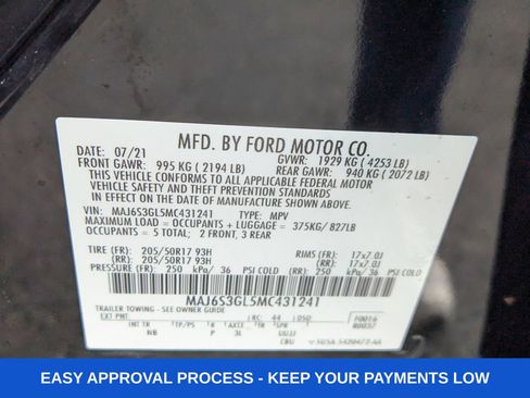 Used 2021 Ford EcoSport SE w/ SE Appearance Package image 21