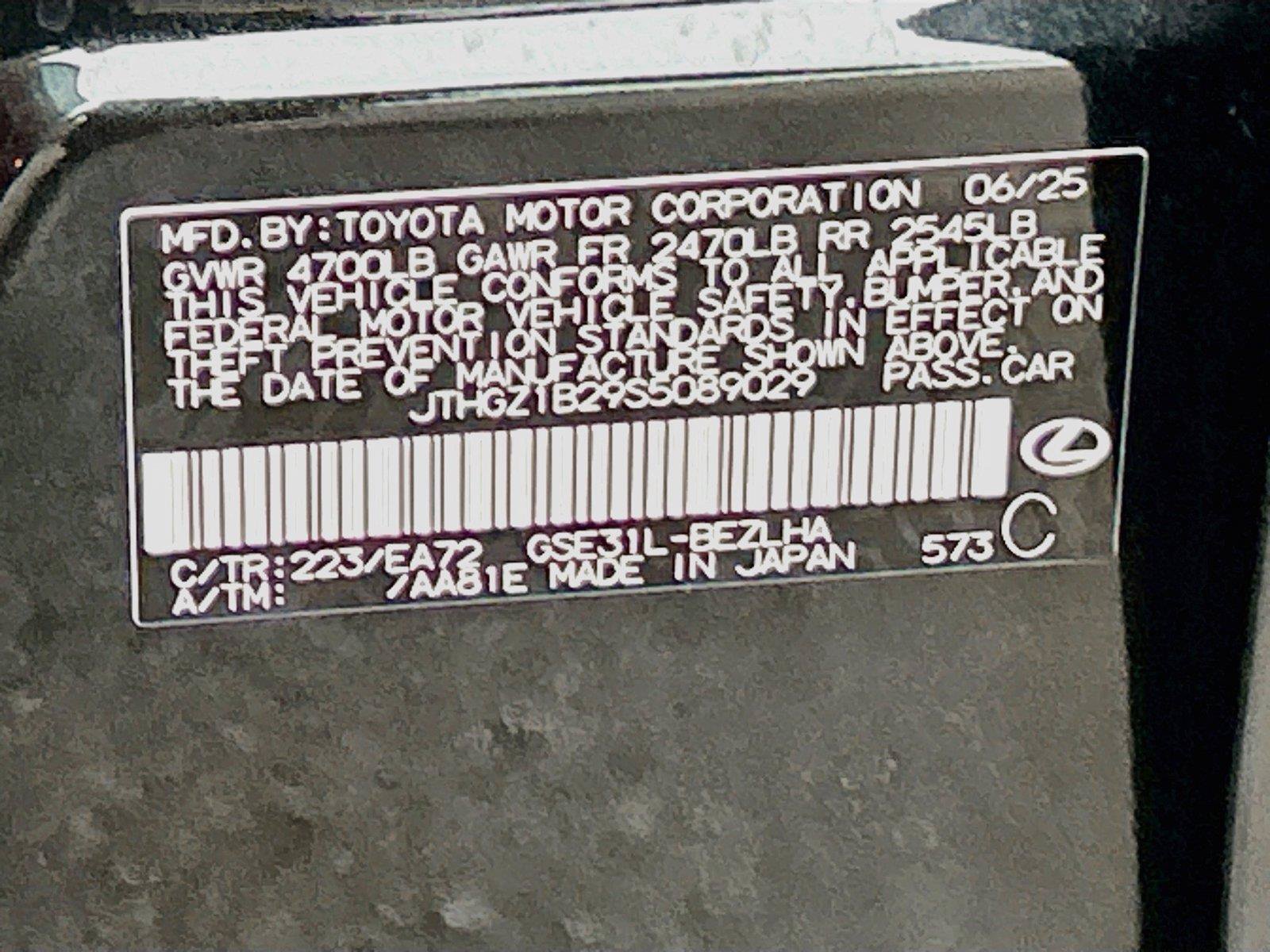 Used 2025 Lexus IS 350 F Sport w/ Accessory Package RWD image 40