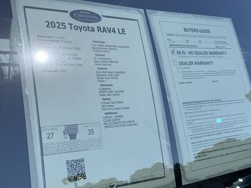 Certified 2025 Toyota RAV4 LE FWD image 36