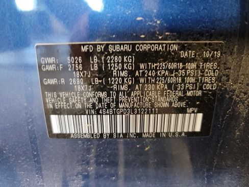 Used 2020 Subaru Outback Touring XT AWD/4WD image 18