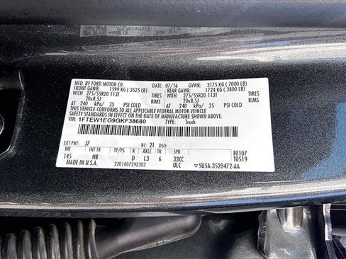 Used 2016 Ford F150 Lariat w/ Equipment Group 502A Luxury image 16