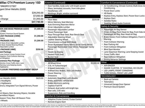 Certified 2023 Cadillac CT4 Premium Luxury AWD/4WD image 20