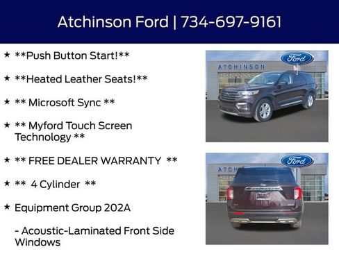 Certified 2022 Ford Explorer XLT w/ Equipment Group 202A image 8