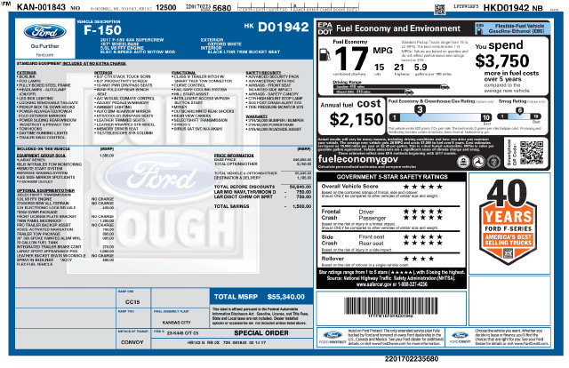 Used 2017 Ford F150 Lariat AWD/4WD image 4