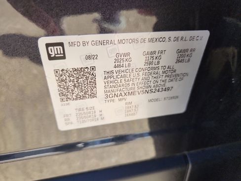 Used 2022 Chevrolet Equinox RS w/ RS Leather Package image 20