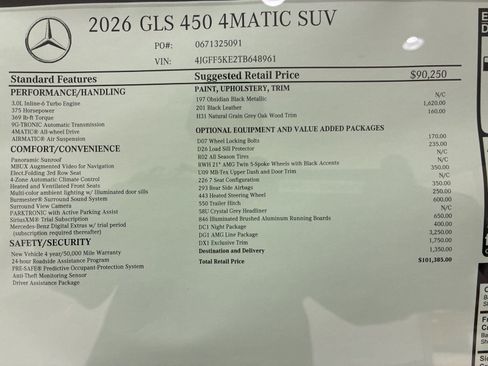 New 2026 Mercedes-Benz GLS 450 4MATIC image 27