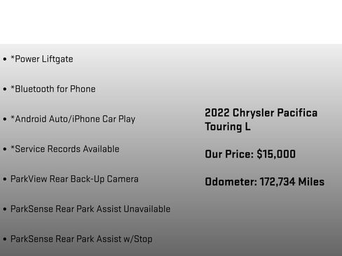Used 2022 Chrysler Pacifica Touring-L AWD/4WD image 12