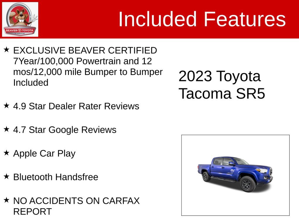 Used 2023 Toyota Tacoma SR5 w/ Technology Package AWD/4WD image 4
