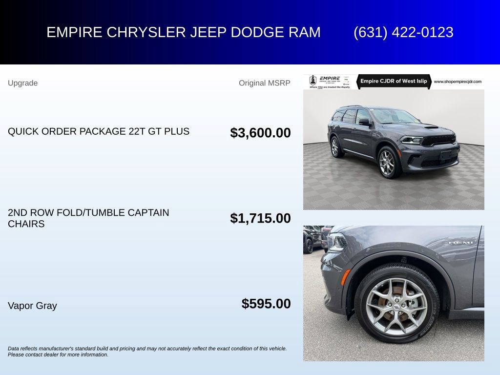 Certified 2026 Dodge Durango GT AWD/4WD image 7