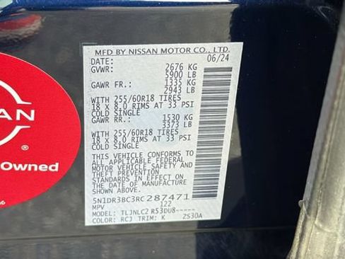 Certified 2024 Nissan Pathfinder SV AWD/4WD image 30