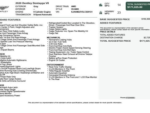 Used 2020 Bentley Bentayga image 3