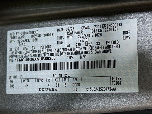 Used 2022 Ford Escape SE AWD/4WD image 29