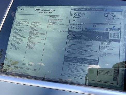 New 2025 INFINITI QX55 Sensory w/ Lighting Package image 14