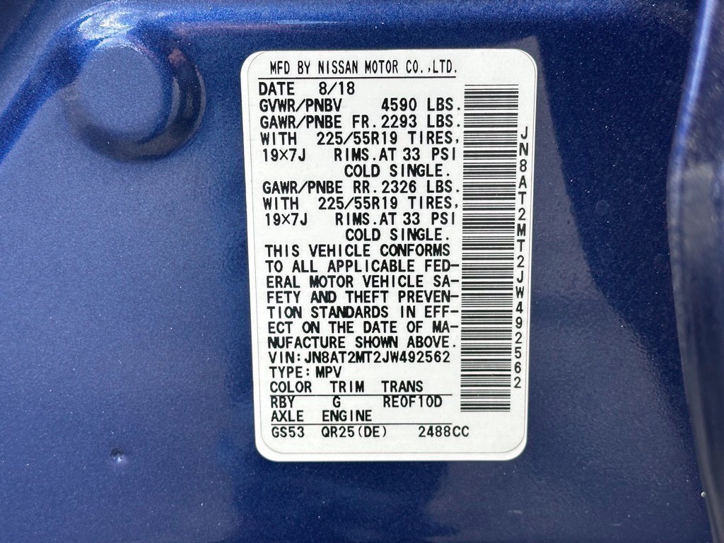 Used 2018 Nissan Rogue SL w/ Premium Package FWD image 32