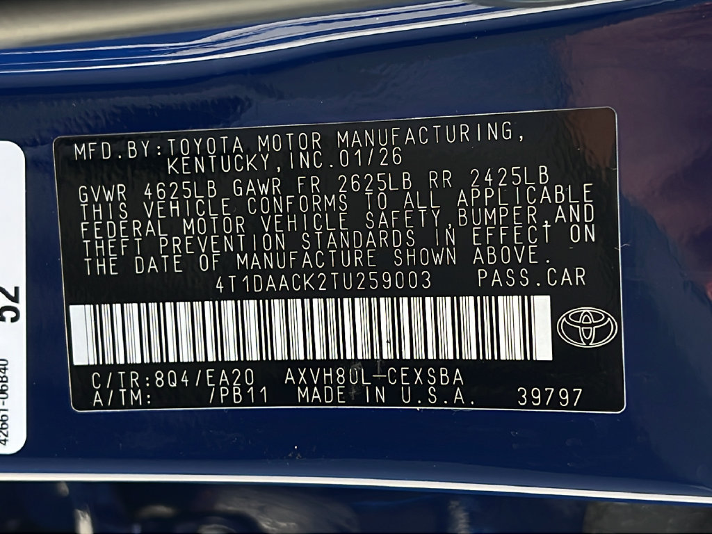 Used 2026 Toyota Camry SE w/ Multimedia Upgrade Package FWD image 23